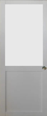 Porte Coulissante Athena Blanc H204 x L73 cm, Coquilles