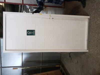 Porte d'entree Bois plein, Senart, H,215xl,90 p,gauche côtes Tableau second choix (N°GD15)