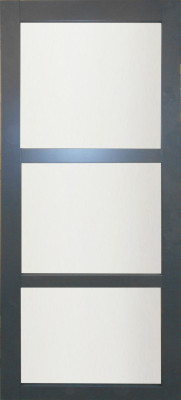 Porte coulissante Blakeria Gris Anthr Vitrée H204 x L83 cm