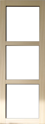 Porte Coulissante bois Ayous Vitrage transparent H204 x L73 cm