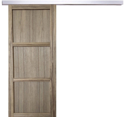 Porte Coulissante Frake 3 Panneaux H204 x L73 cm, rail alu