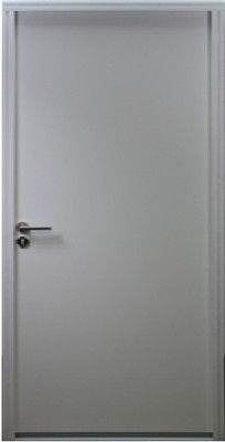 Porte d'entrée acier Pleine STO Blanc, H.215xl.80 cm p, Droite Côte Tableau