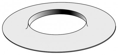 Rosace diamètre 125mm blanche élastomère UBBINK