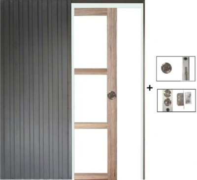 Porte Coulissante Frake Vitrage transparent H204 x L73 cm, Galandage