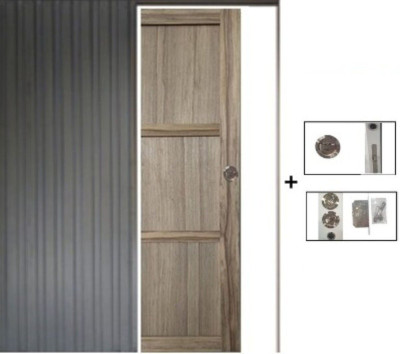 Porte Coulissante Frake 3 Panneaux H204 x L83 cm, Galandage