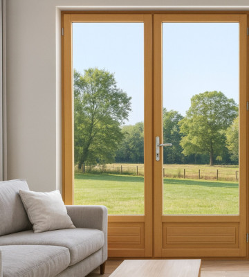 Porte Fenetre Bois 2 Vantaux H.215 x l.120 cm Côte Tableau