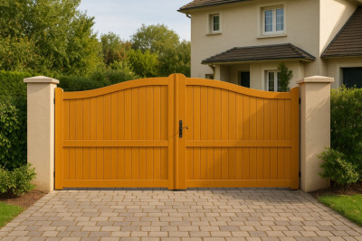 Portail En Bois Plein L3m x H1,60/1,80