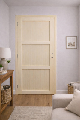 Bloc Porte Ayous 3 Panneaux H204 x L73 cm Côte Tableau P.Droite