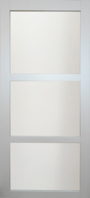 Porte coulissante Greyria Gris Clair Vitrée H204 x L83 cm