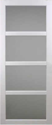 Porte Coulissante Tana blanc Vitrée H204 x L83 cm