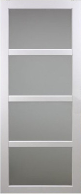 Porte coulissante Tana blanc Vitrée H204 x L83 cm