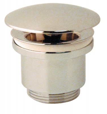 Bonde champignon diamètre 63mm raccord cylindrique chromé 1230 VALENTIN SA