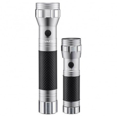 LOT 2 TORCHE LED METAL F20 + F10 VARTA