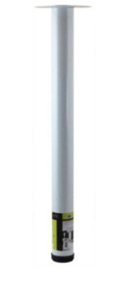 PIED METAL ROND DIAMETRE 60 BLANC HT700 INTERGES