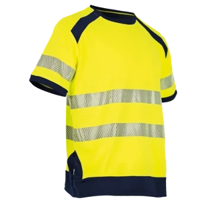 TEE SHIRT HAUTE VISIBILITE JAUNE/MARINE HALOGENE TAILLE XXXL LMA