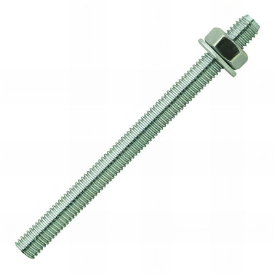 Tiges filetées standards avec écrou et rondelle acier zingué - M12x160 mm boîte de 10 SCELL-IT