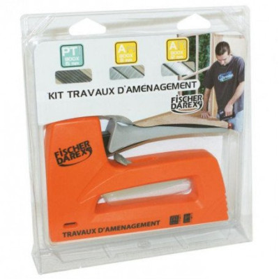 Kit Agrafeuse - cloueuse MEK5314M + agrafes et pointes FISCHER DAREX
