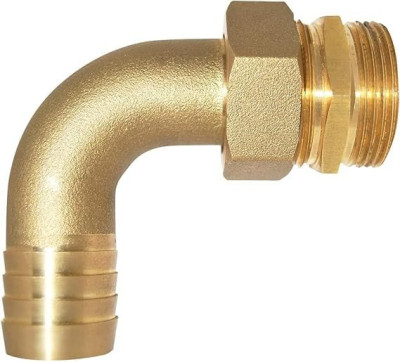 EMBOUT COUDE DEMONTABLE LAITON 33x42 POUR TUYAU DIAMETRE 30 RC30 BOUTTE