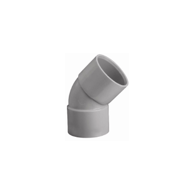Coude PVC femelle femelle gris 45° Ø160 mm XC160FF Girpi