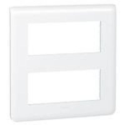 Plaque de finition Mosaic - 2x5 modules blanc - LEGRAND - 078830