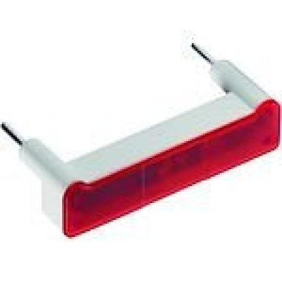 Lampe de signalisation forme I - Tension 12-28V Rouge - HAGER - WUZ697