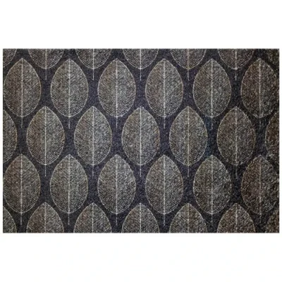 TAPIS ABSORBANT INTERIEUR DECO 50x80 CM GRAPHIQUE NOIR ID GROUP