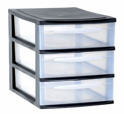 TOUR DE RANGEMENT MODULE A4 COLORIS NOIR EDA