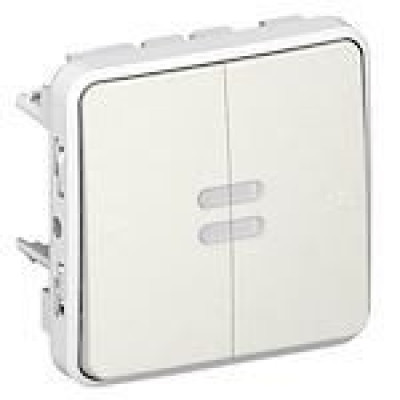 Interrupteur ou va-et-vient étanche - Gamme Plexo Gris - LEGRAND - 069626