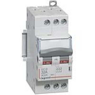 Interrupteur sectionneur modulaire - 2P 63A tête d'installation - LEGRAND - 406459