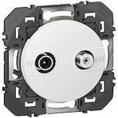 Prise télévision simple avec support - Gamme dooxie - LEGRAND - 600356