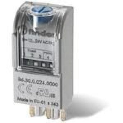 Relais de temporisation embrochable - 12 à 24V AC/DC - FINDER - 863000240000
