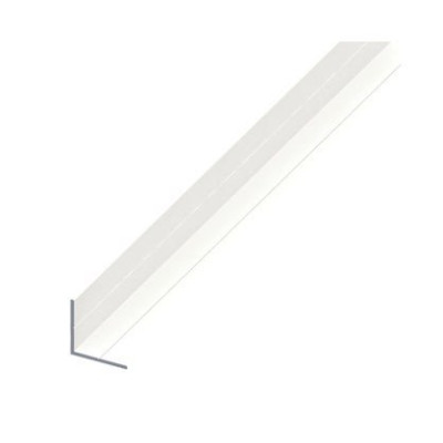 PROFILE CORNIERE ALU BLANC 19.5x1.5  LONGUEUR 2.5 M COMBITECH 