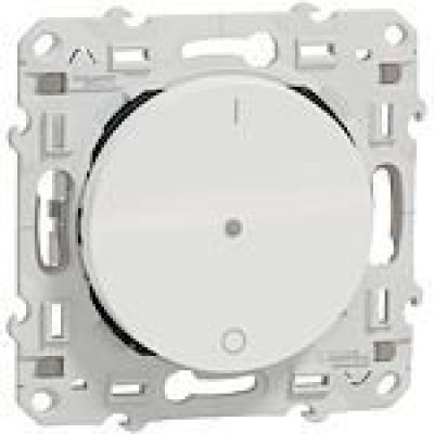 Bouton-poussoir double Odace - 10A Blanc - SCHNEIDER ELECTRIC - S520566