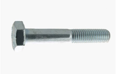 Corps de boulon Tête Hexagonale Filetage Partiel Acier Zingué Blanc Classe 8.8 16x50 Viswood