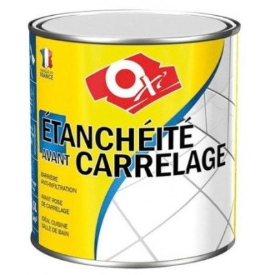 ETANCHEITE AVANT CARRELAGE 0,5 L BLANC OXI