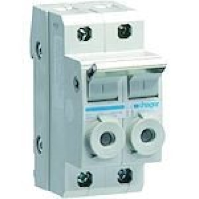 Porte-fusible combiné 2 pôles - 20A 380V - HAGER - L96200
