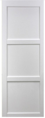 Porte Coulissante Korya Blanc 3 panneaux H204 x L83 + sérrure a condamnation