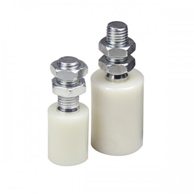 Poulie guide nylon pour portail Ø30 mm Longueur 70 mm inox ESTEBRO