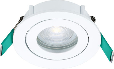 Spot LED Start Spot Kit Rond 5W 345lm 830 Dimable Adj IP20 Blanc SYLVANIA