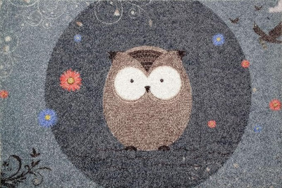TAPIS ABSORBANT INTERIEUR DECO 40x60 CM CHOUETTES DALLAS