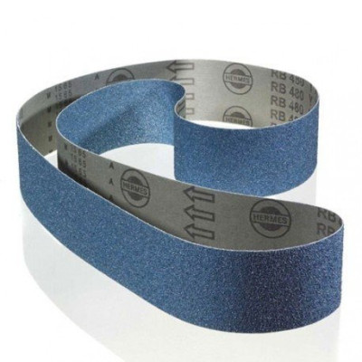 PAQUET DE 10 BANDES ABRASIVES 75x457 RB480 24YX GRAIN 60 HERMES