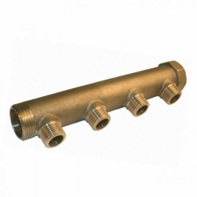 Collecteur mâle / femelle 20x27 - 4 sorties M 15x21 QUICK PLOMBERIE