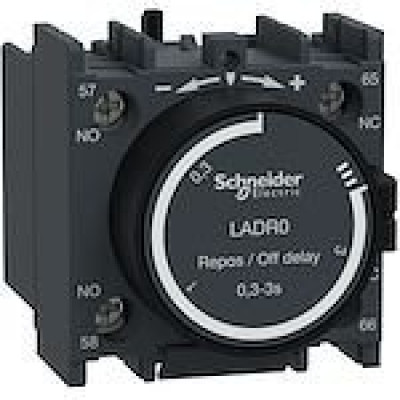 Bloc de contacts temporisés - TeSys D repos 0.1 à 3s - SCHNEIDER ELECTRIC - LADR0