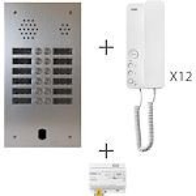 Kit Audio 2 Voice - 12 boutons-poussoirs programmable - YOKIS - KA83/212