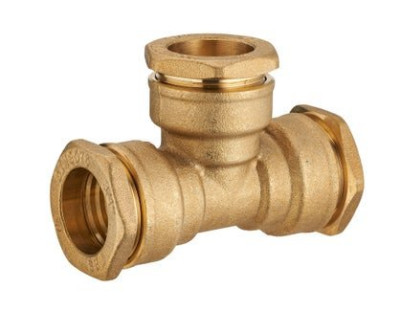 Te À Compression Laiton Diamètre 25 Pour Tube En Polyéthylène COMPTOIR DE PICARDIE