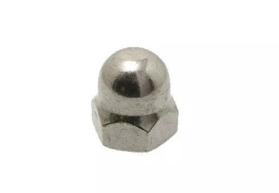 Écrou borgne calotté en acier zingué DIN 1587 diamètre 10 mm boîte de 100 VISWOOD