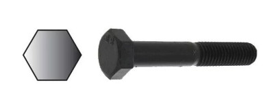 Corps de boulon tête hexagonale 6x80 mm classe 8.8 brut - Viswood