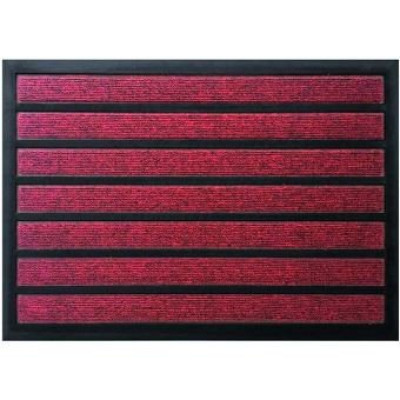 TAPIS ABSORBANT INTERIEUR EPAISSEUR 7 MM 60x90 CM ROUGE COMBI ID GROUP