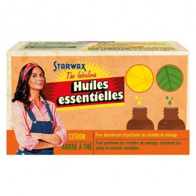 COFFRET HUILES ESSENTIELLES 2x10 ML CITRON/THE STARWAX