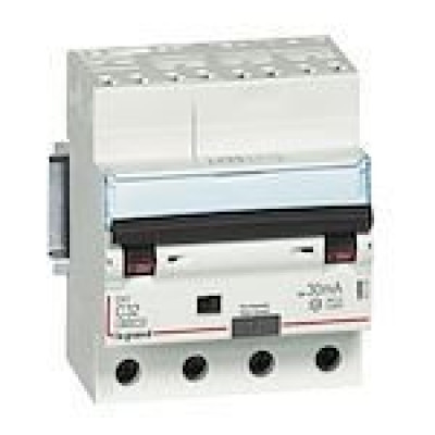 Disjoncteur différentiel DX³ 4P 32A 30mA Type A Bornes auto 4 mod LEGRAND - 411214